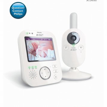 Niania elektroniczna wideo IP Philips Avent SCD630 3.5 cali