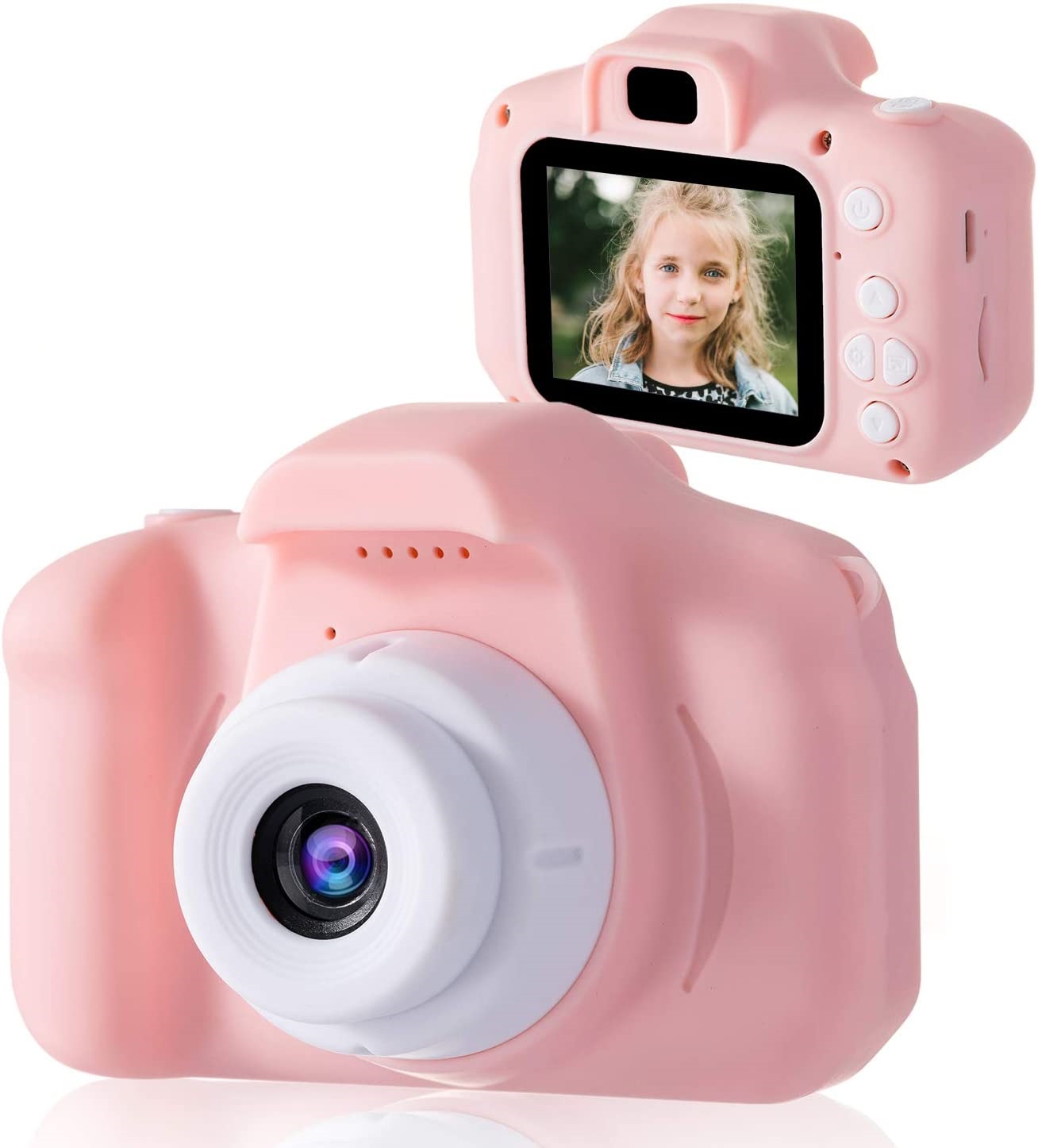Aparat cyfrowy kamera dla dzieci HD 1080P różowy