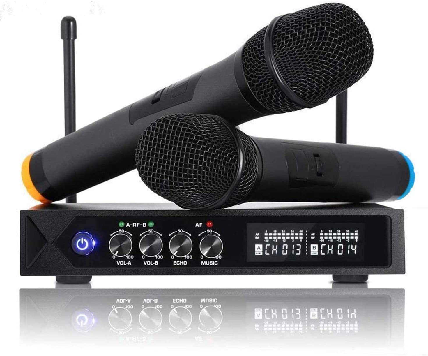 Zestaw karaoke bezprzewodowe mikrofony Roxtak S9