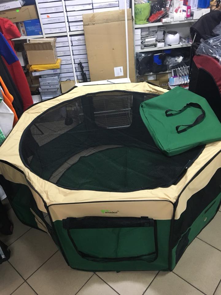 Kojec dla szczeniąt firmy Amzdeal wymiary średnica 142 wys 62 cm