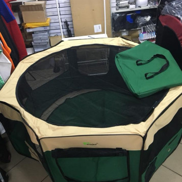 Kojec dla szczeniąt firmy Amzdeal wymiary średnica 142 wys 62 cm