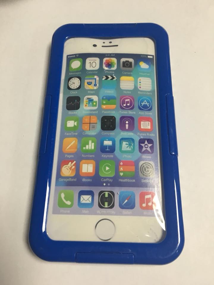 Wodoszczelne i wodoodporne etui do iPhone 6 niebieskie