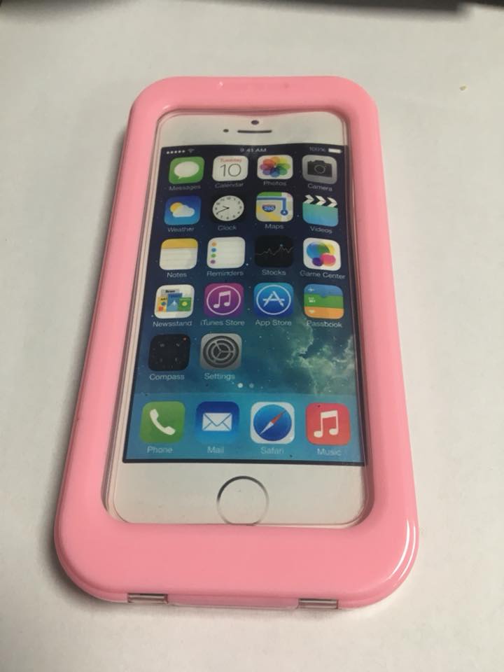 Wodoszczelne i wodoodporne etui do iPhone 6S plus różowe