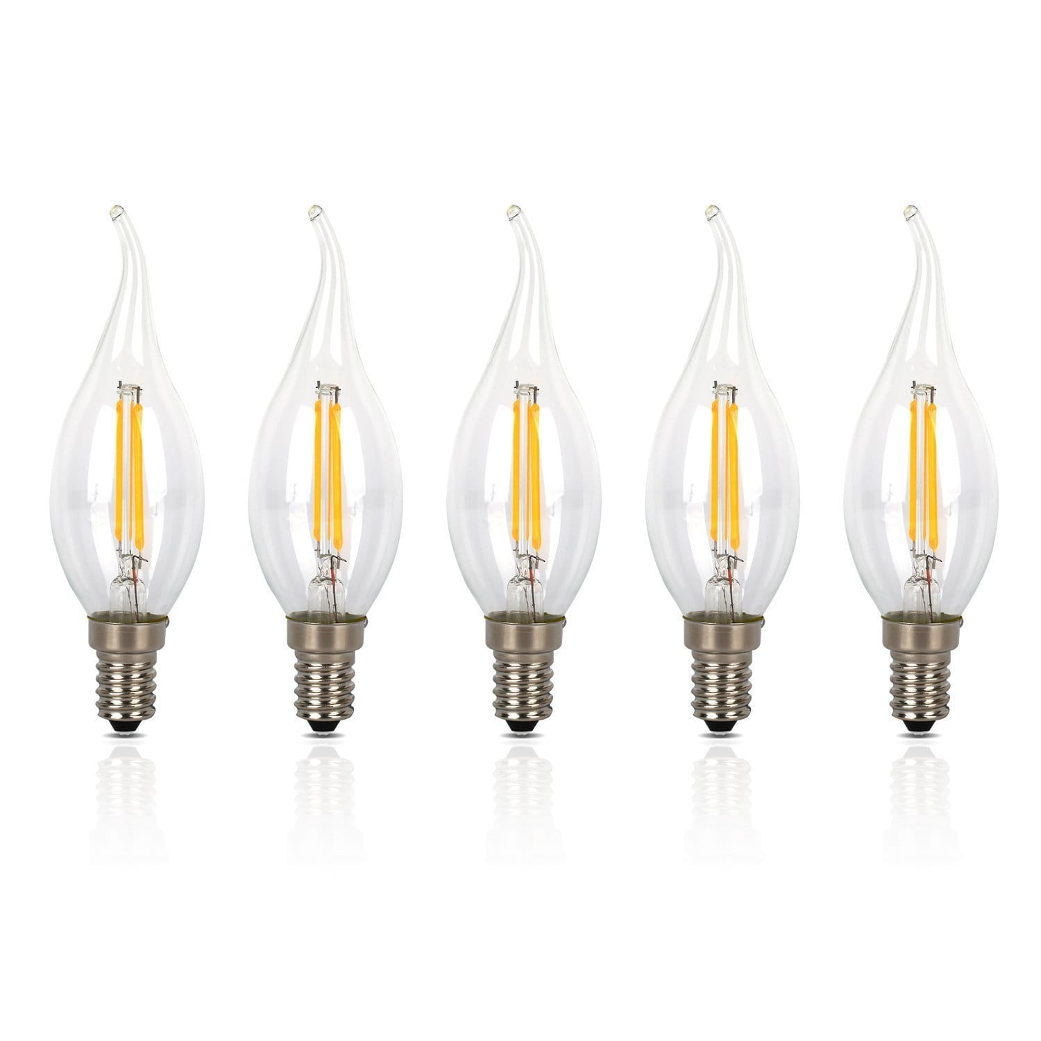 Żarówka E14 LED FILAMENT 4W CIEPŁA ŚWIECA 480lm