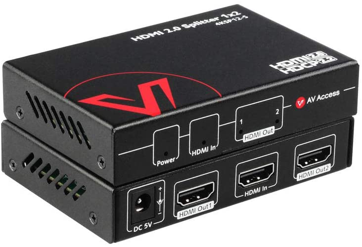 Rozdzielacz splitter HDMI 1 x 2 HDMI 2.0 4K 60FPS