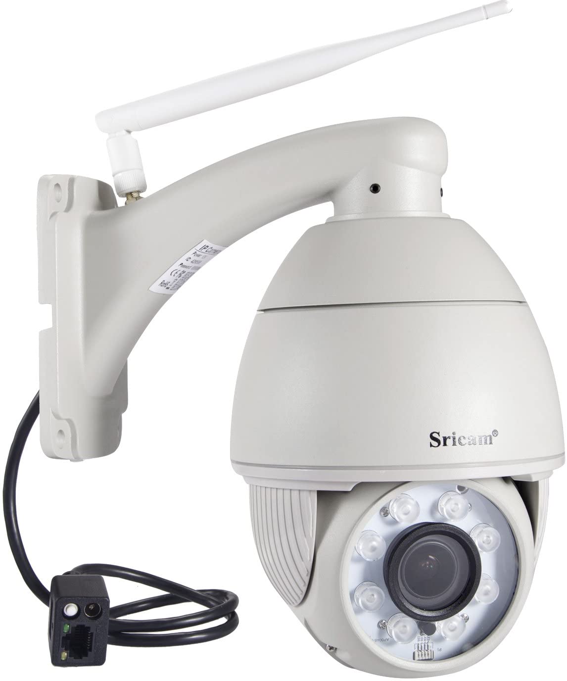 Zewnętrzna kamera PTZ CCTV SriItalia Zoom 60M IR IP66