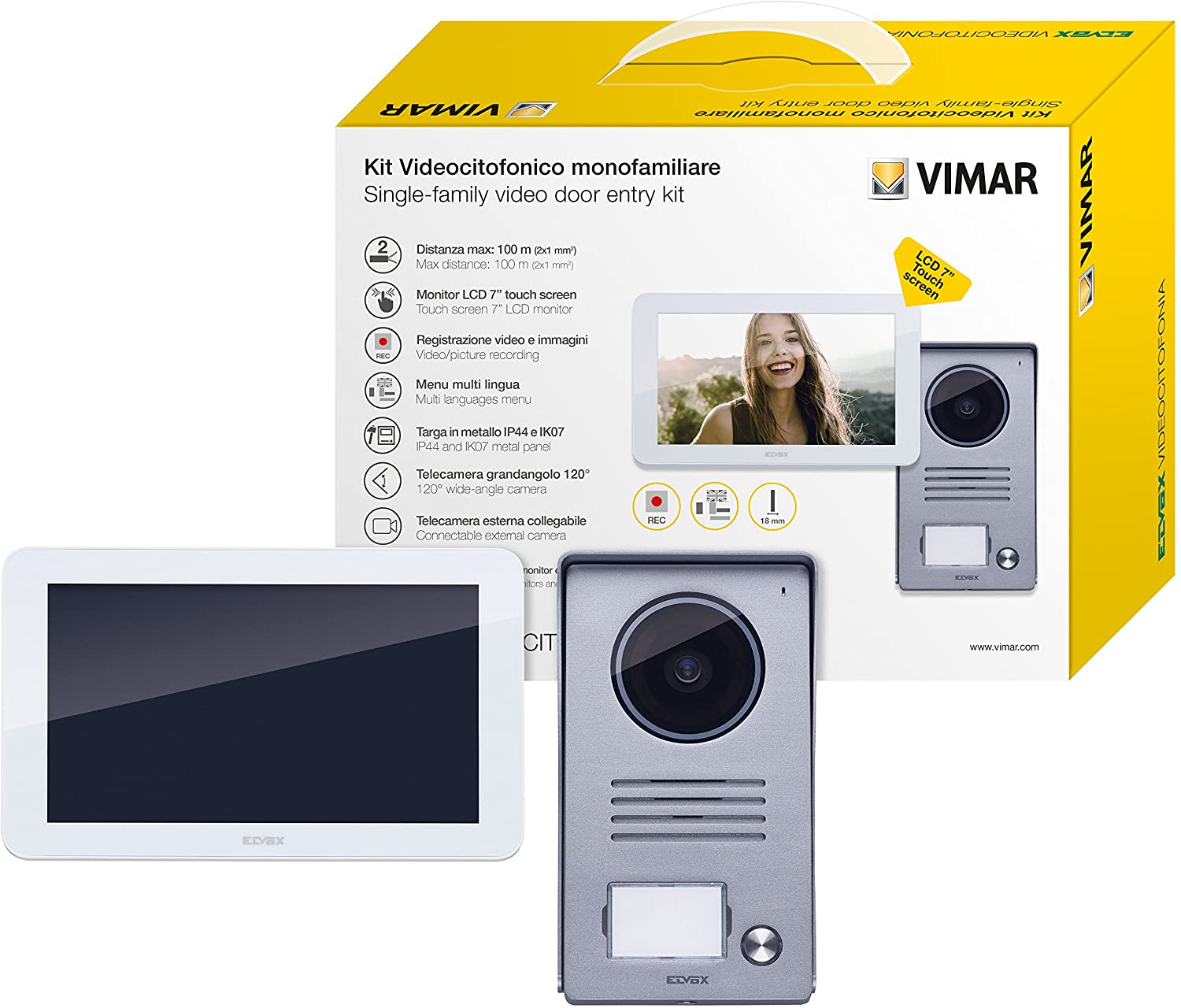 Wideofon wideodomofon Vimar ELVOX K40915 z ekranem dotykowym
