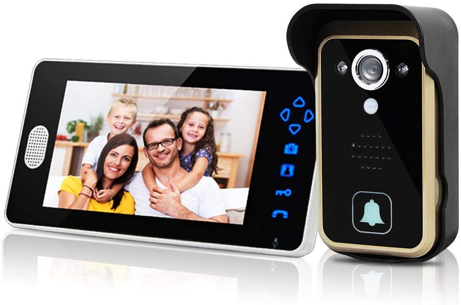 Wideodomofon wideofon dzwonek Simbailai 7 cali IP55 500m