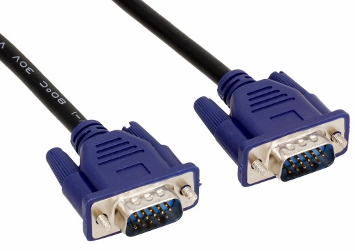 Kabel przewód do monitora D-SUB VGA-VGA SVGA HD 1.8m