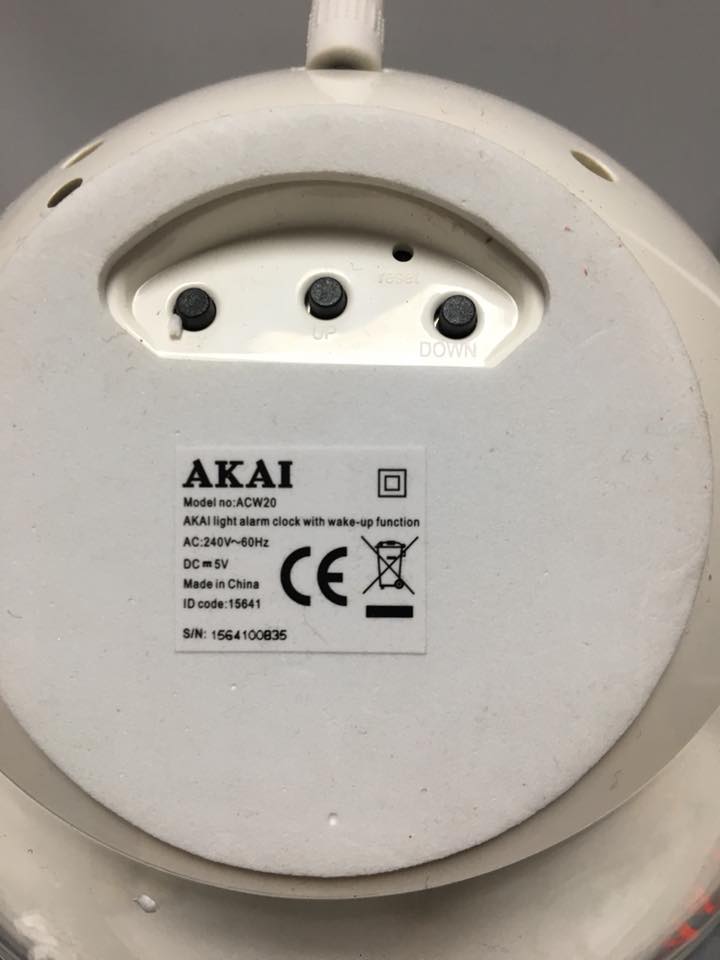 Budzik Akai ACW20 lampa budząca Wake-Up light światło