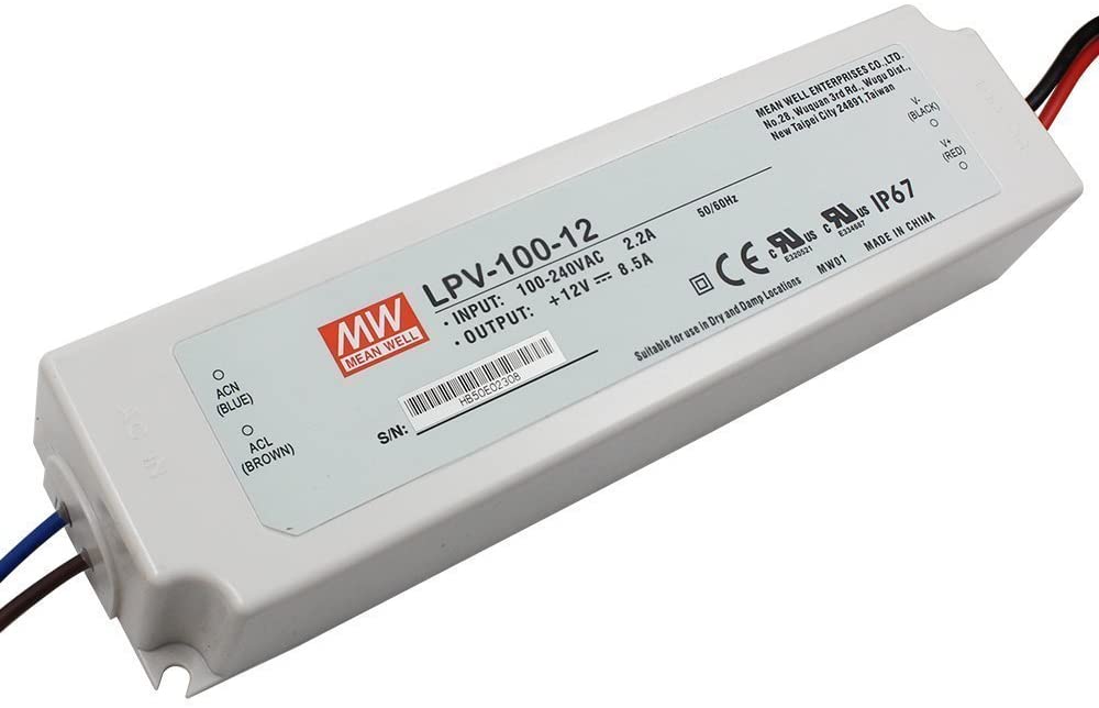 Zasilacz LED 12V 8.5A 100W MEAN WELLL LPV-100-12