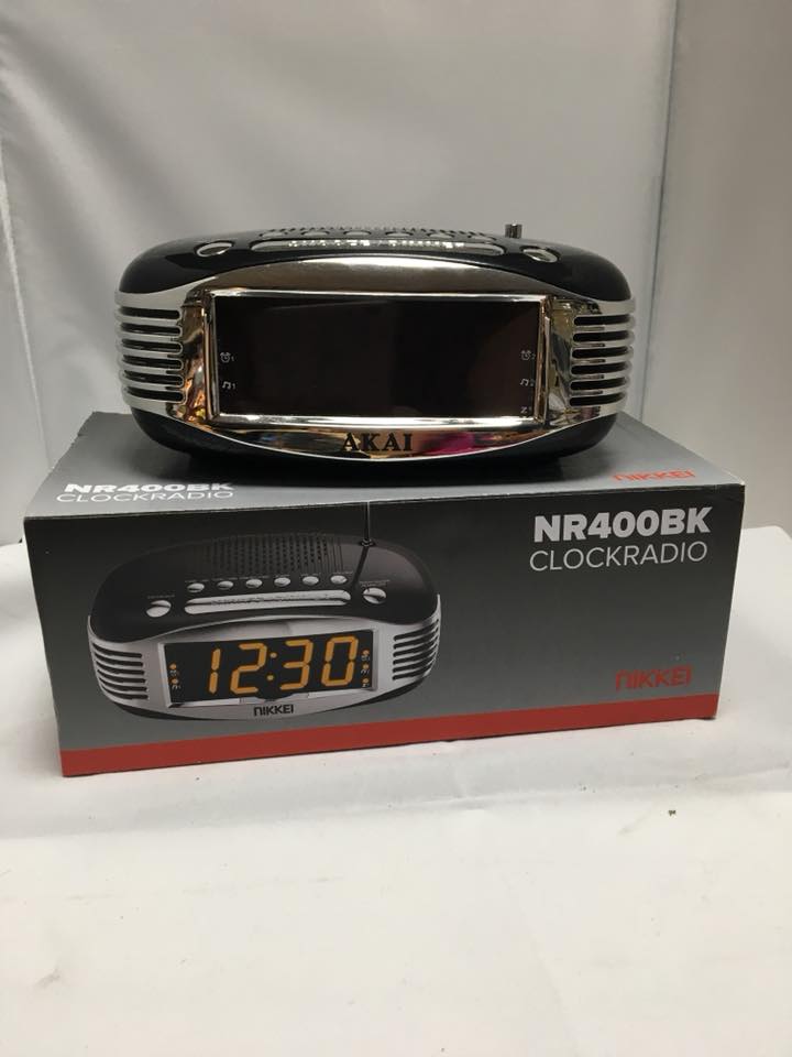 AKAI radio reveil retro NR4000 czarny (AKNR400BK)
