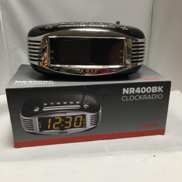 AKAI radio reveil retro NR4000 czarny (AKNR400BK)