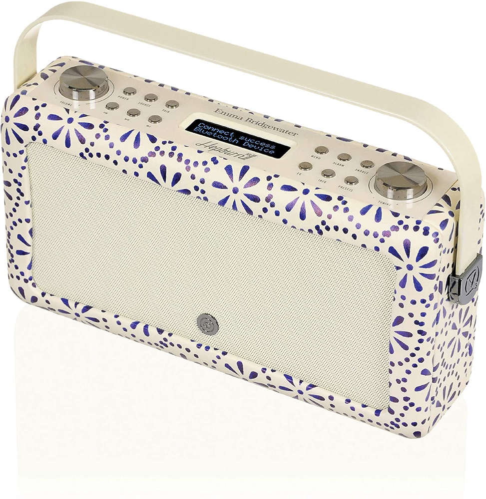 Radio cyfrowe budzik Hepburn Mk II 20W USB skóra Emma Bridgewater