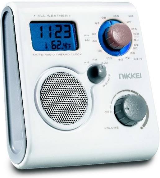 Nikkei NWP10WE przenośne radio łazienkowe odporne na wilgoć
