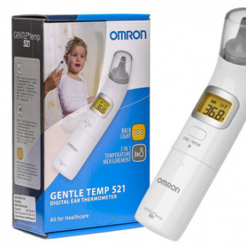 Dokładny termometr do ucha Omron Gentle Temp 521