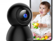 Niania elektroniczna IP Victure SC210 1080P FHD WiFi 4G czarna – zdjęcie 4