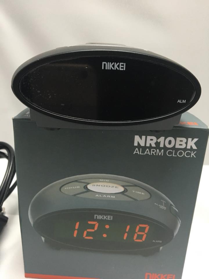 Radiobudzik zegar radio Nikkei NR10BK