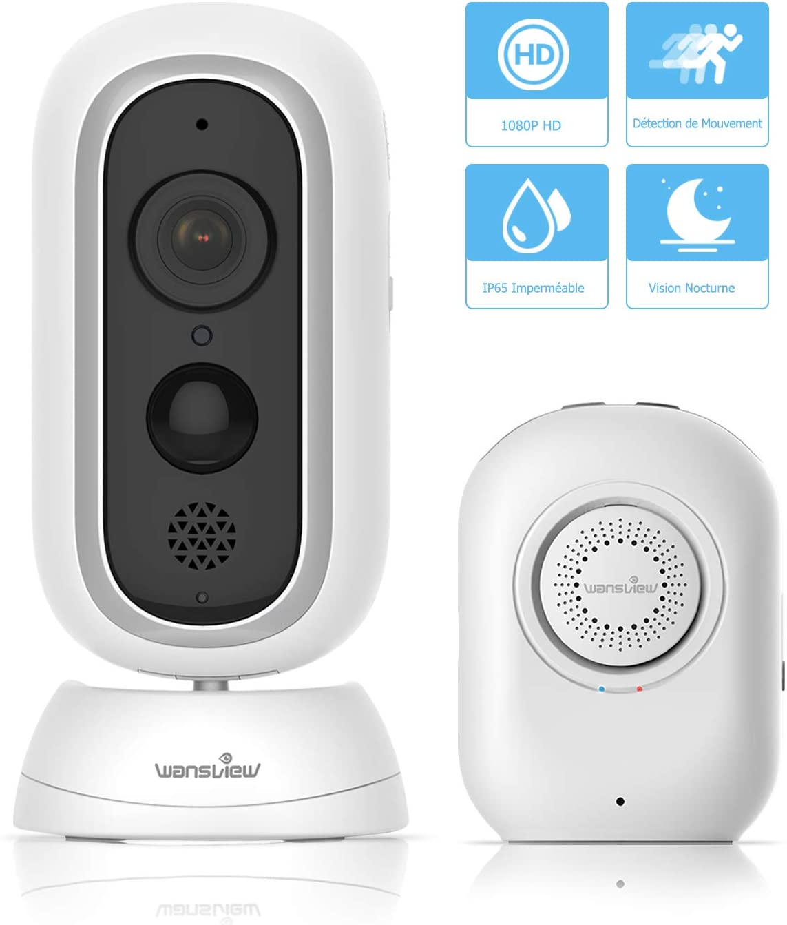 Niania elektroniczna IP Wansview B1 FHD WiFi IP65