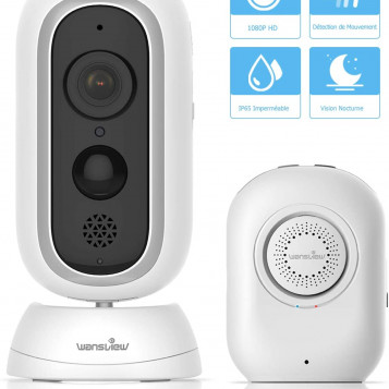 Niania elektroniczna IP Wansview B1 FHD WiFi IP65