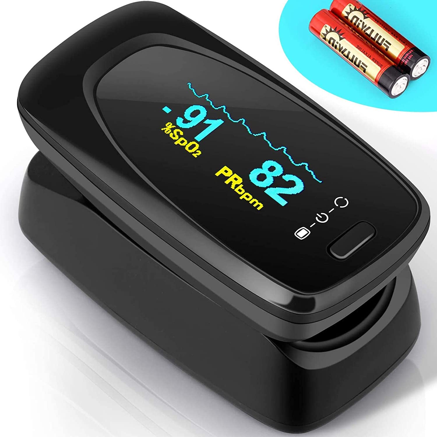 Pulsometr oksymetr napalcowy SimbR DZ05-A1 LCD