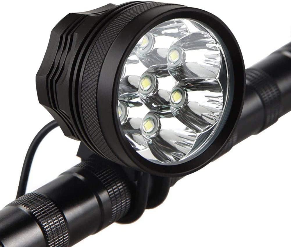 Reflektor rowerowy 10500LM 7 LED 9600 mAh IP66 CREE XML-T6