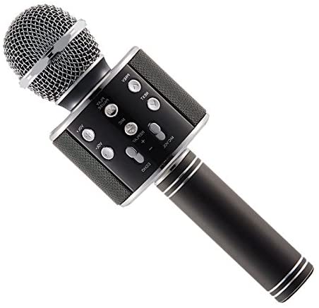 Bezprzewodowy mikrofon Bluetooth do karaoke WS-858 czarny