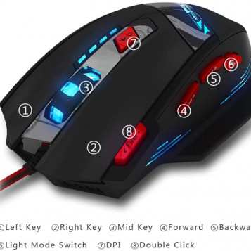 Zelotes T90 USB – przewodowa optyczna mysz (używany)