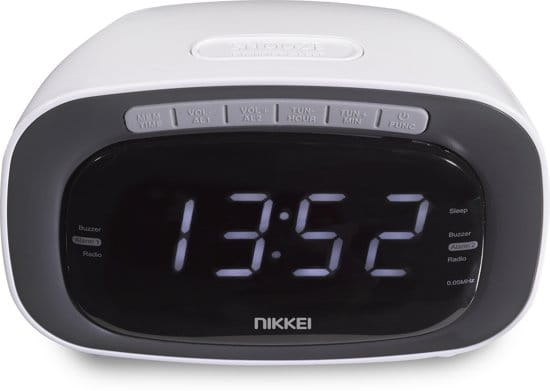 Radiobudzik Nikkei NR200WE biały