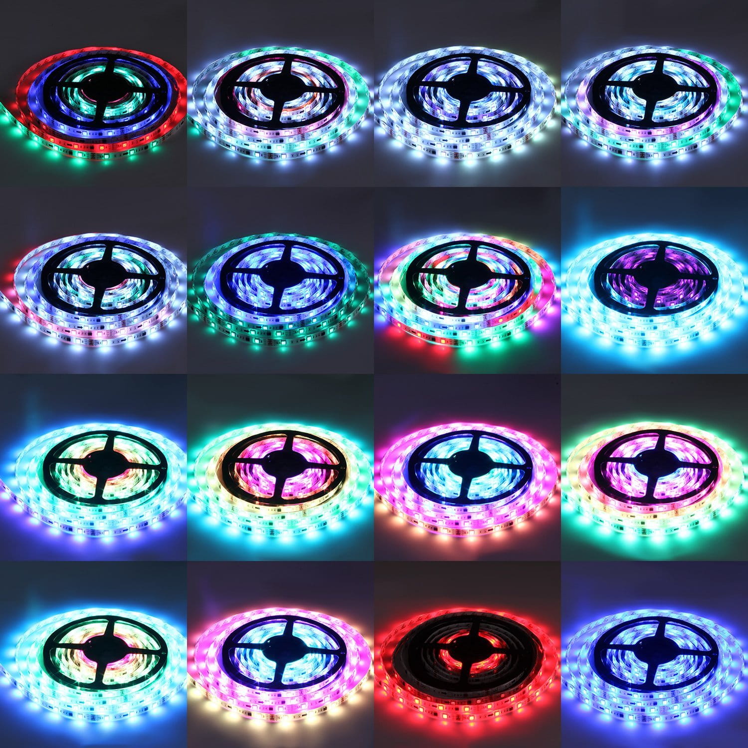 Taśma LED Albrillo 12V RGB 300/150 diod LED 5m z pilotem