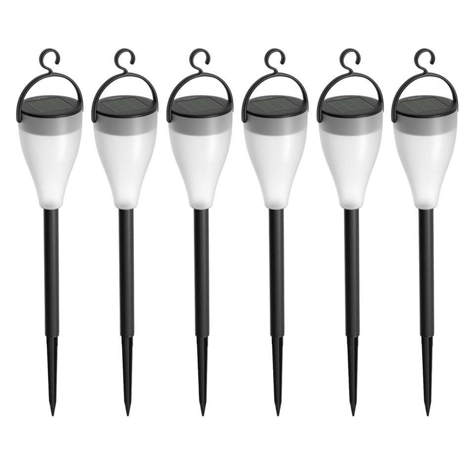 Aglaia LT-CL8 Llz solar de taza blanca komplet 6 szt lampki ogrodowe