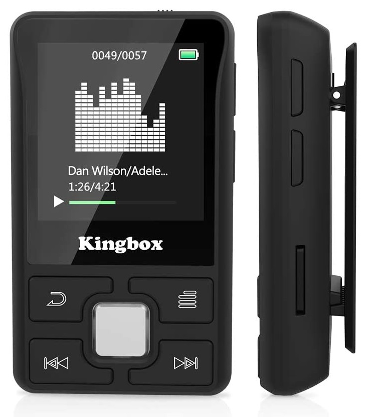 Mini odtwarzacz MP3 Kingbox X55 32GB LCD BT 4.1 klips