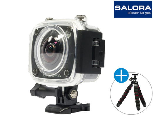 Kamera 360 z WiFi wodoodporna Salora 360 prosport FHD