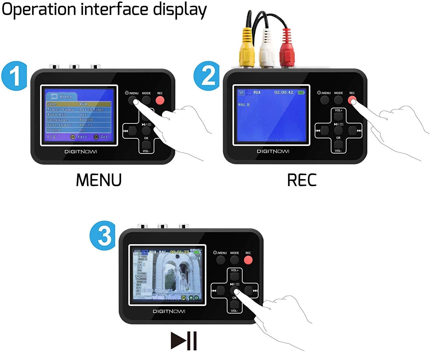 Przechwytywanie wideo VHS Wideo Video Grabber DIGITNOW!