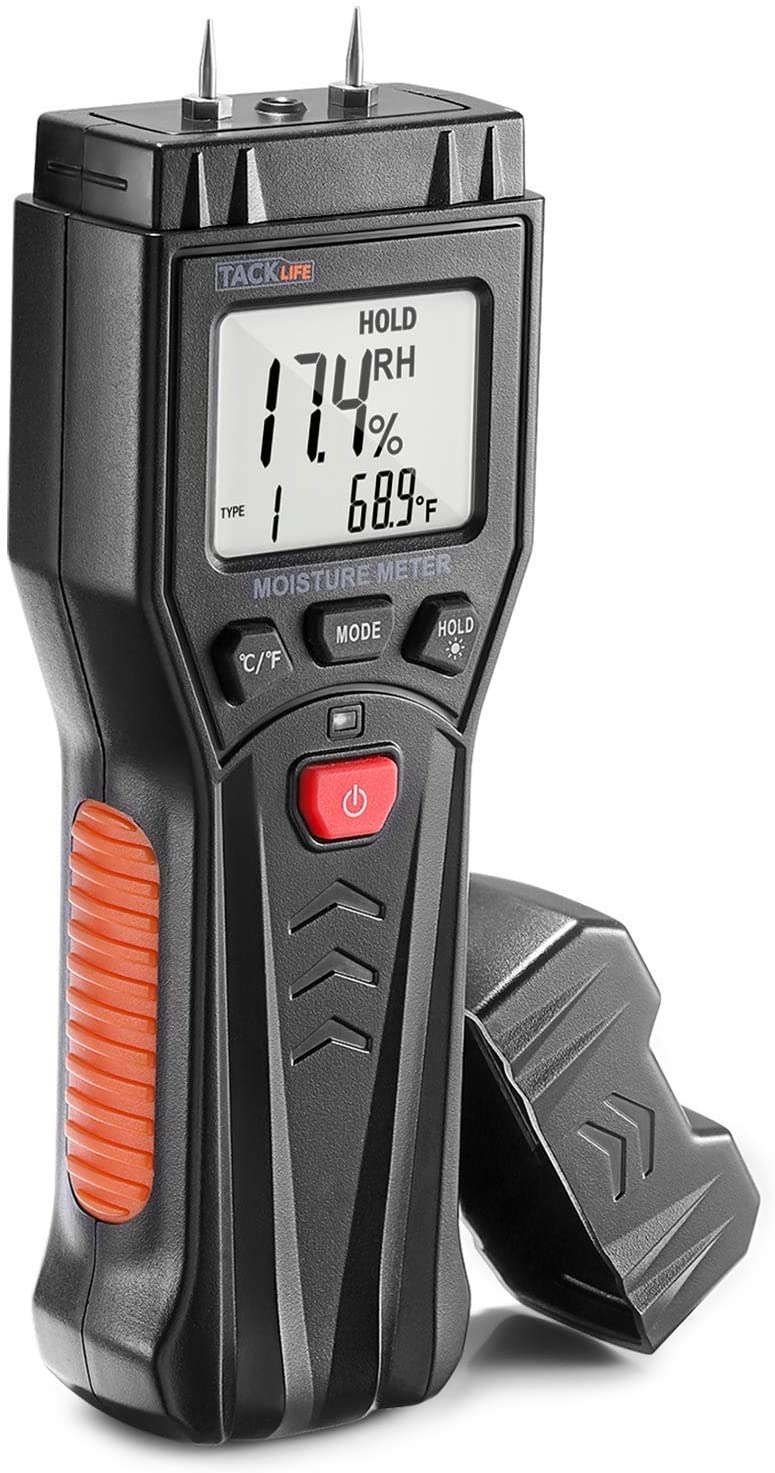 Cyfrowy miernik wilgotności wykrywacz drewna TackLife MWM03 LCD