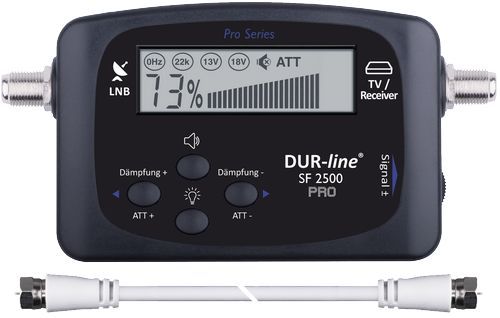 Dokładne cyfrowe urządzenie pomiarowe Satfinder DUR-line SF 2500 Pro