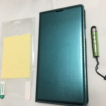 Etui futerał samsung galaxy S5 zielony imitacja skóry
