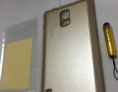 Etui futerał samsung galaxy S5 złoty imitacja skóry – zdjęcie 4