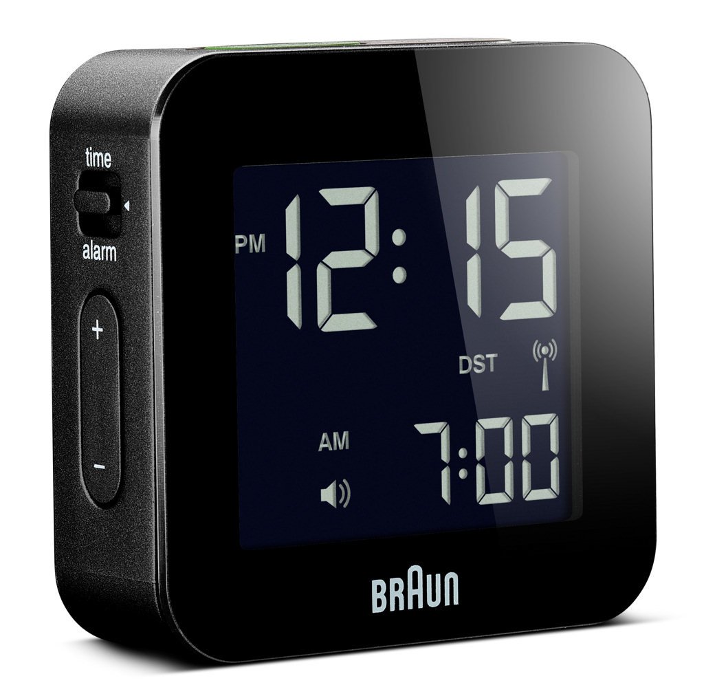 Budzik sterowany radiowo Braun BNC008BK-RC DCF77