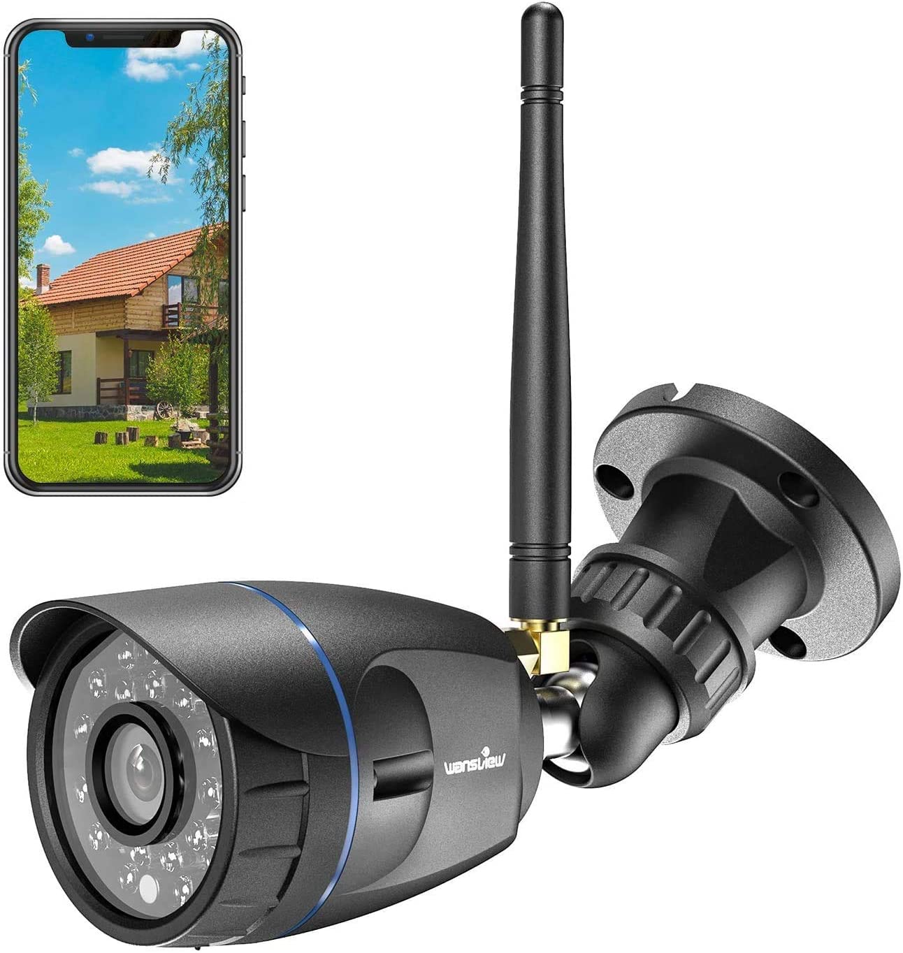 Kamera zewnętrzna IP Wansview W4 1080P FHD IP65 P