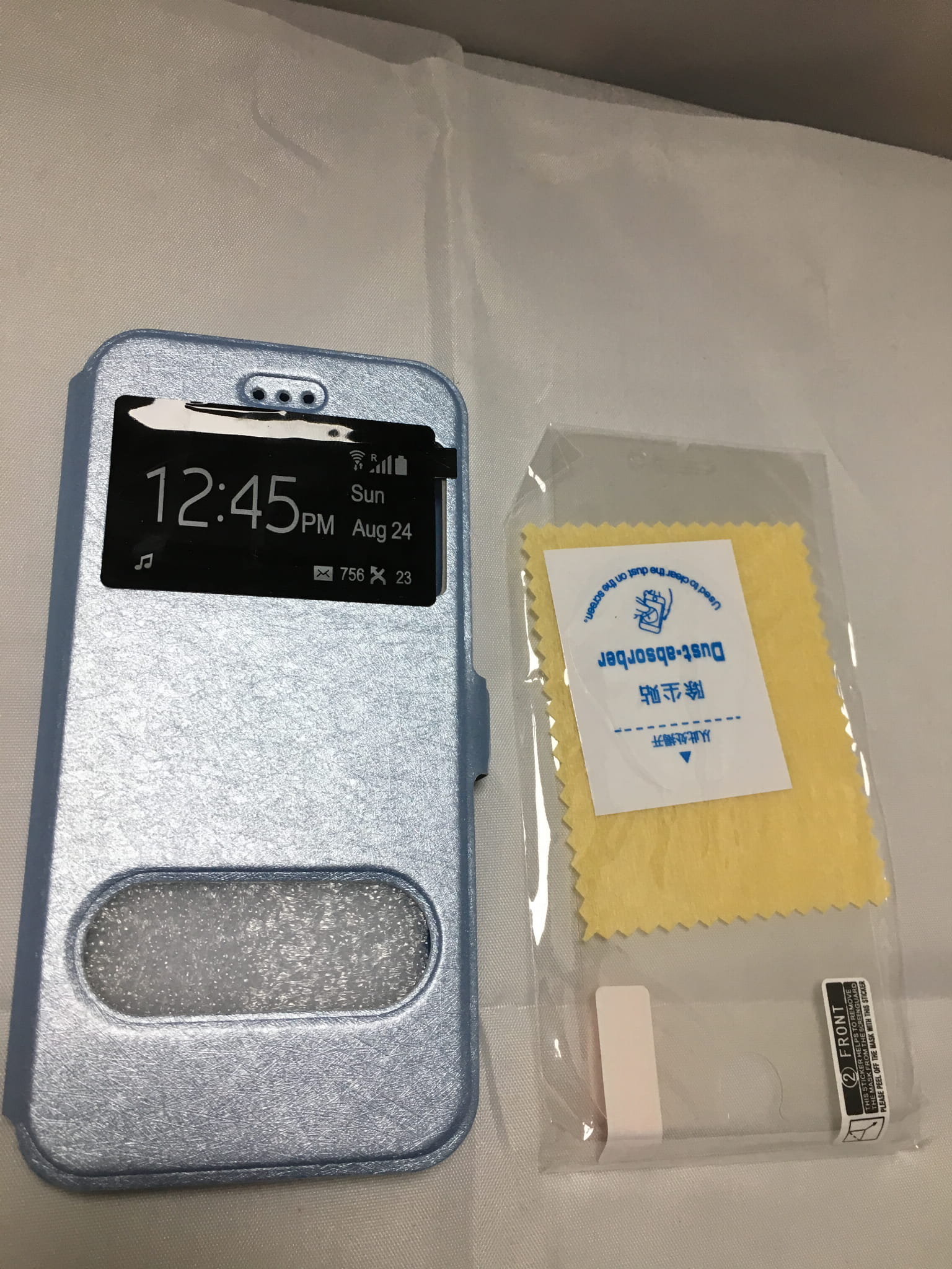 Etui iPhone 6 6S otwierany futerał niebieski