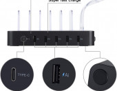 Stacja ładująca do wielu urządzeń ValueTalks TBS-901 6-portowa USB AI – zdjęcie 3