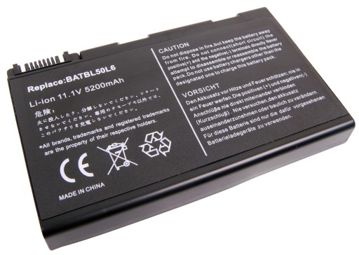 Bateria do Acer Aspire BATBL50L6 3100 3690 5110 5630 11.1V 5200mAh