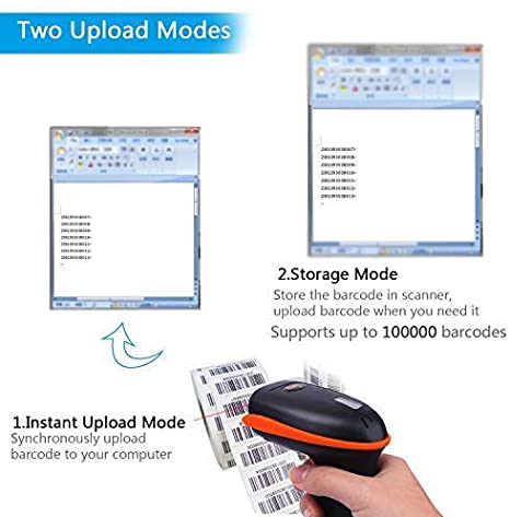 Bezprzewodowy skaner kodów kreskowych Tera D5100 Bluetooth