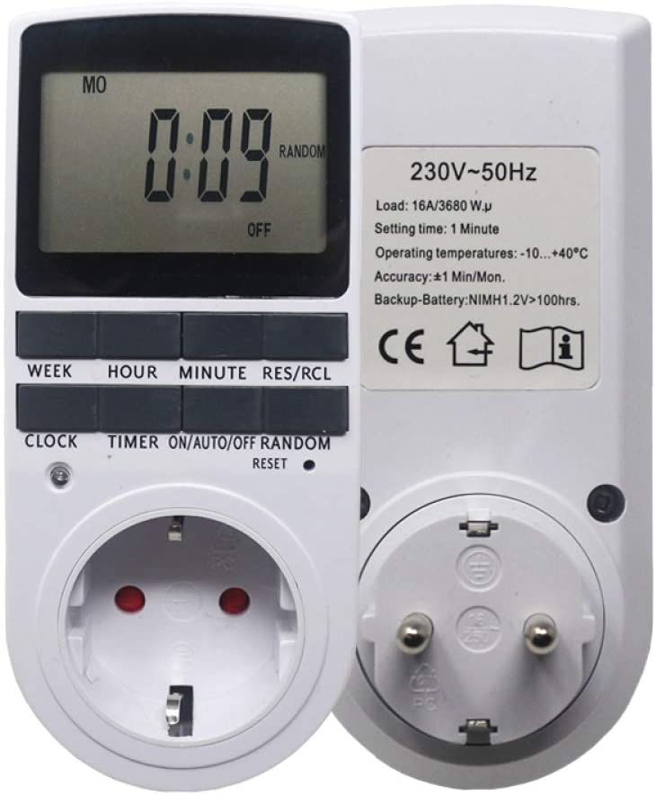 Elektroniczny cyfrowy wyłącznik czasowy timer programowalny TS-839EU