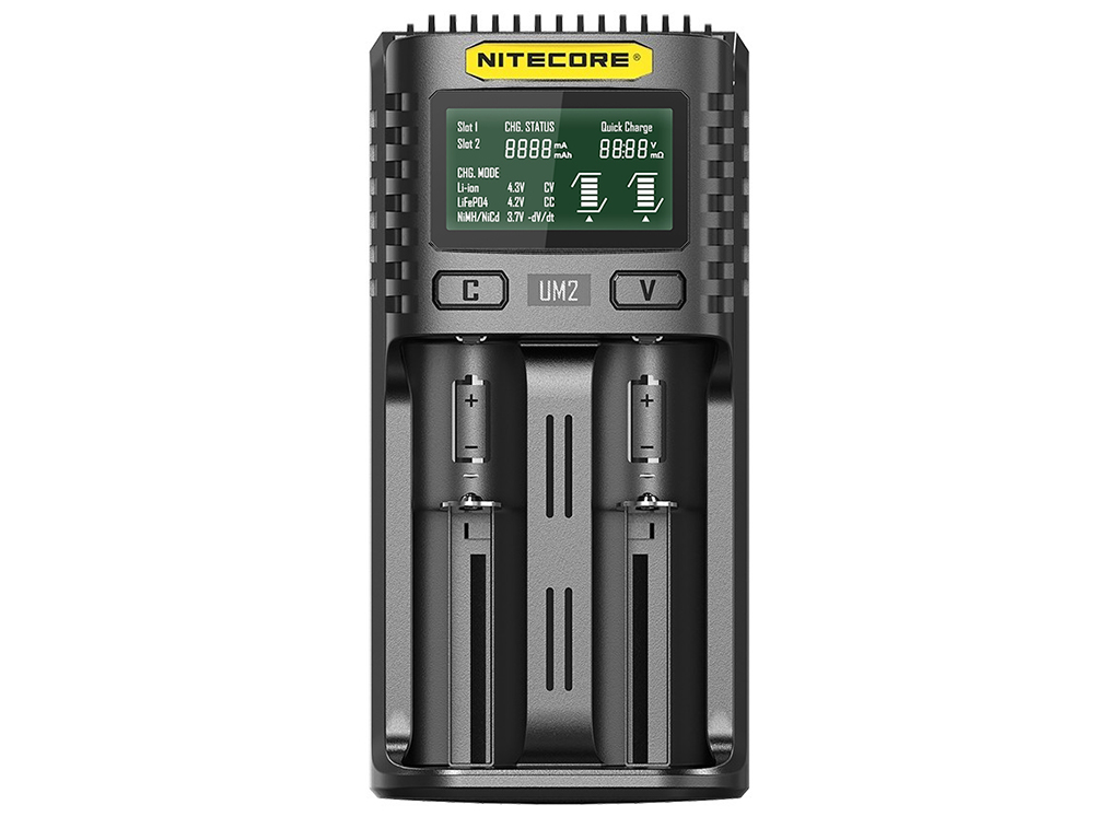 Ładowarka NiteCore UM2 Li-Ion Ni-MH Ni-Cd 26650 18650