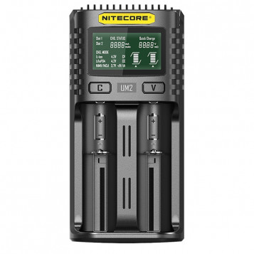 Ładowarka NiteCore UM2 Li-Ion Ni-MH Ni-Cd 26650 18650