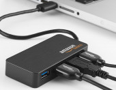 Koncentrator 4-portowy USB 3.0 z zasilaczem 5 V / 2,5 A AmazonBasics – zdjęcie 4