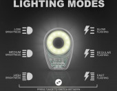 Akumulatorowa lampa sportowa na rękę do roweru Trèsu Topia Twinkler LED żółty – zdjęcie 4