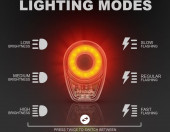 Akumulatorowa lampa sportowa na rękę do roweru Trèsu Topia Twinkler LED czerwony – zdjęcie 4